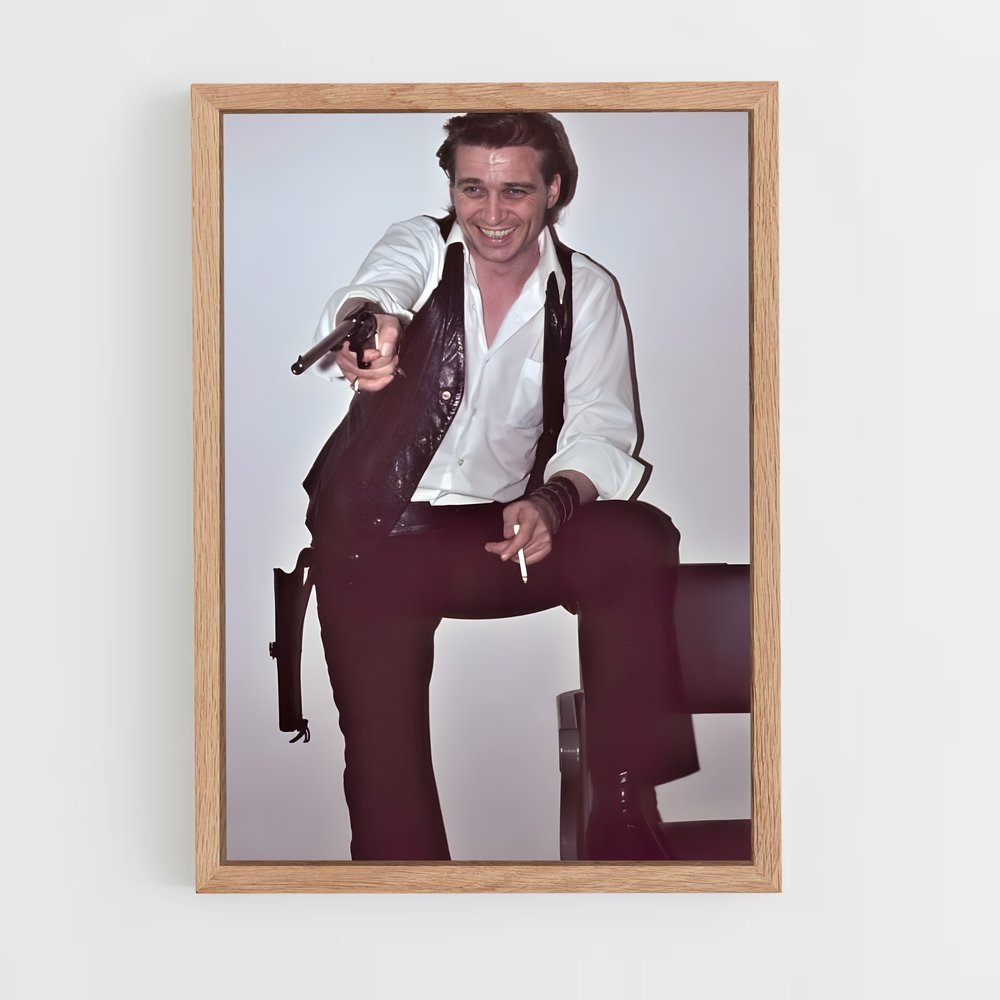 ap-waylon jennings-3 cadre Bois clair
