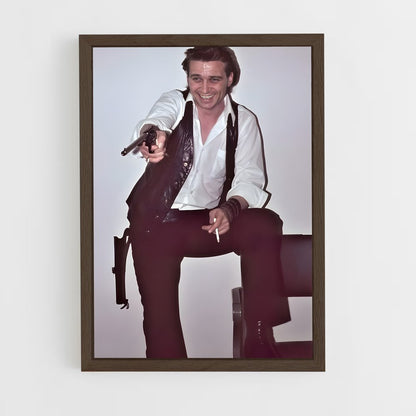 ap-waylon jennings-3 cadre Bois foncé
