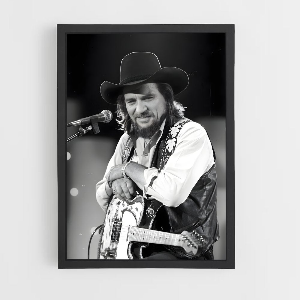 ap-waylon jennings-4 cadre Noir