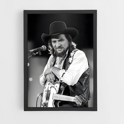 ap-waylon jennings-4 cadre Noir