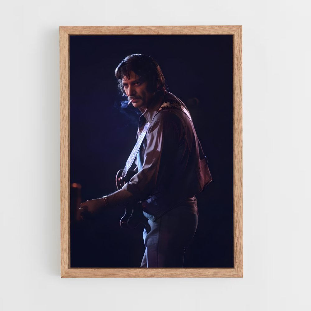 ap-waylon jennings-5 cadre Bois clair