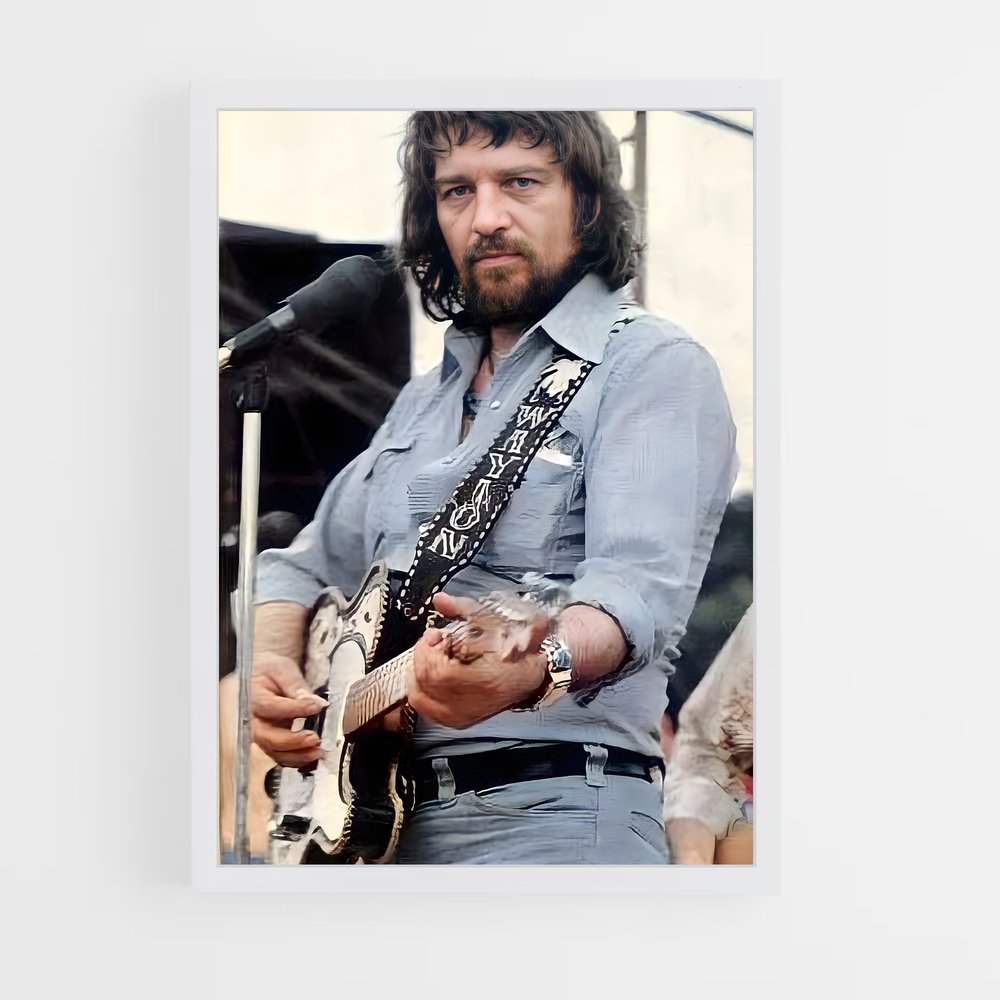 ap-waylon jennings-6 cadre Blanc