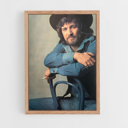 ap-waylon jennings-7 cadre Bois clair