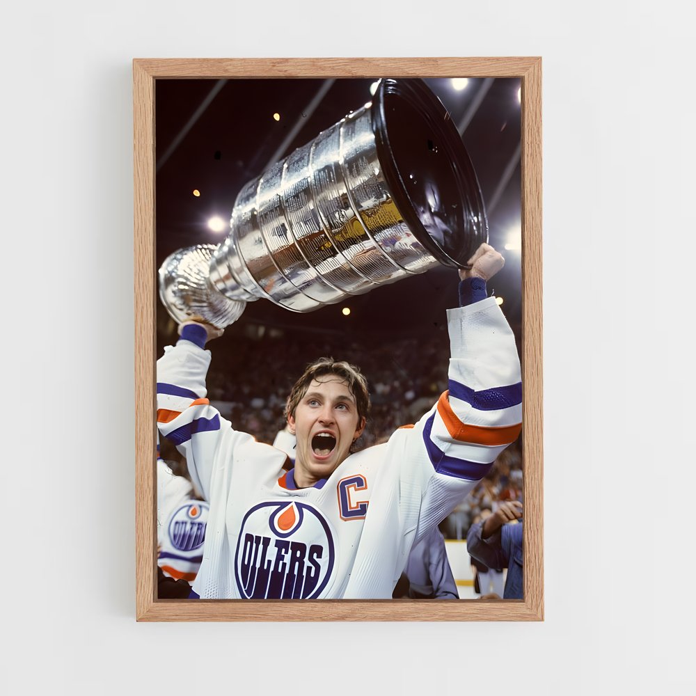 ap-wayne gretzky-9 cadre Bois clair