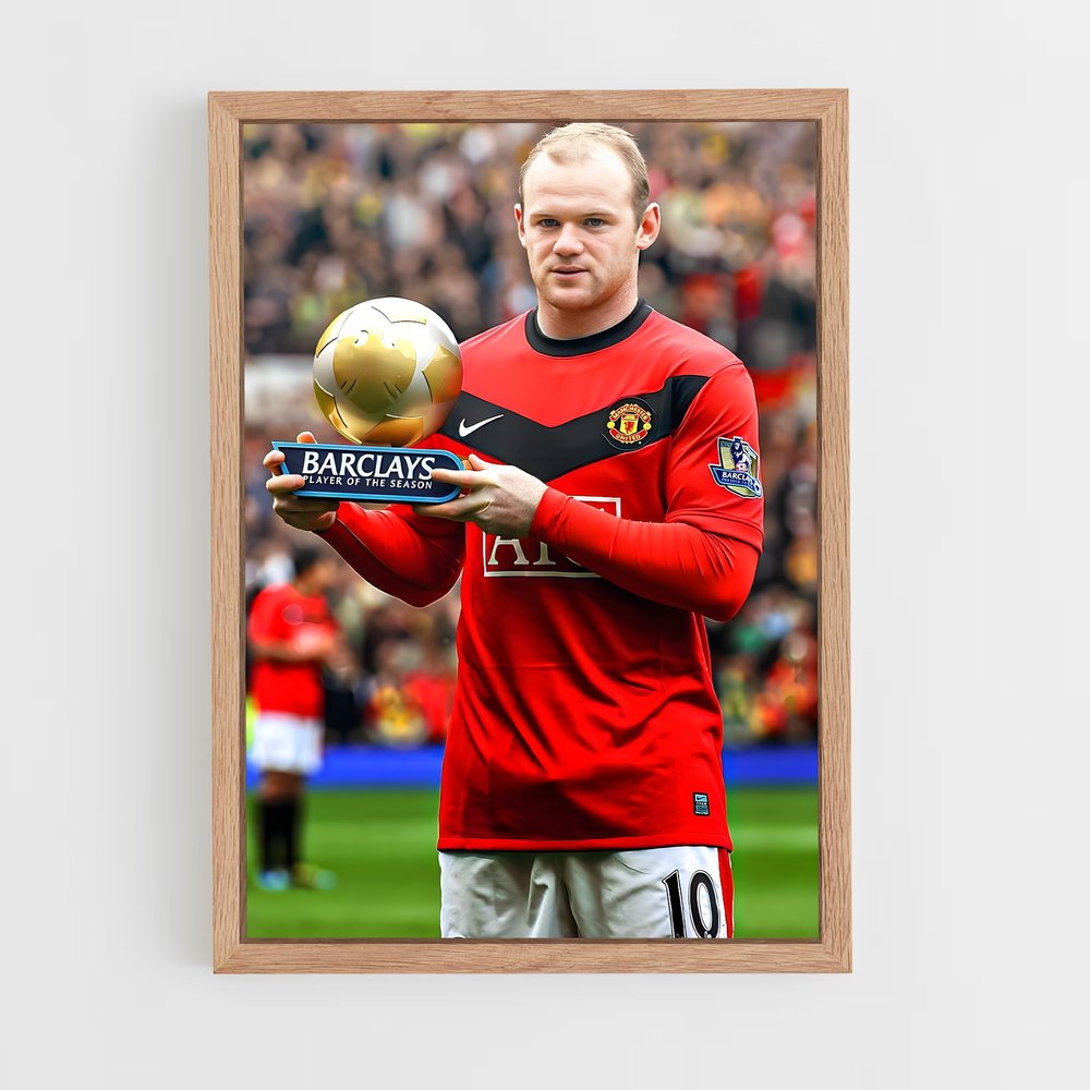ap-wayne rooney-7 cadre Bois clair