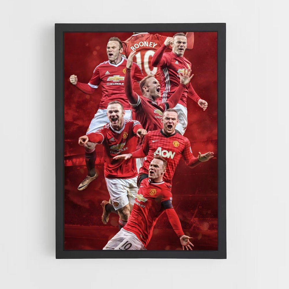 ap-wayne rooney-8 cadre Noir