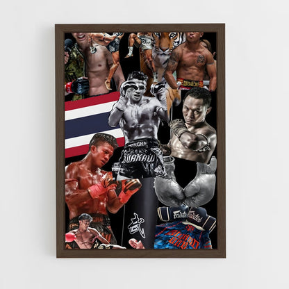 ap-wbc muaythai-5 cadre Bois foncé