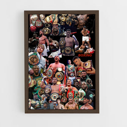 ap-wbc muaythai-6 cadre Bois foncé