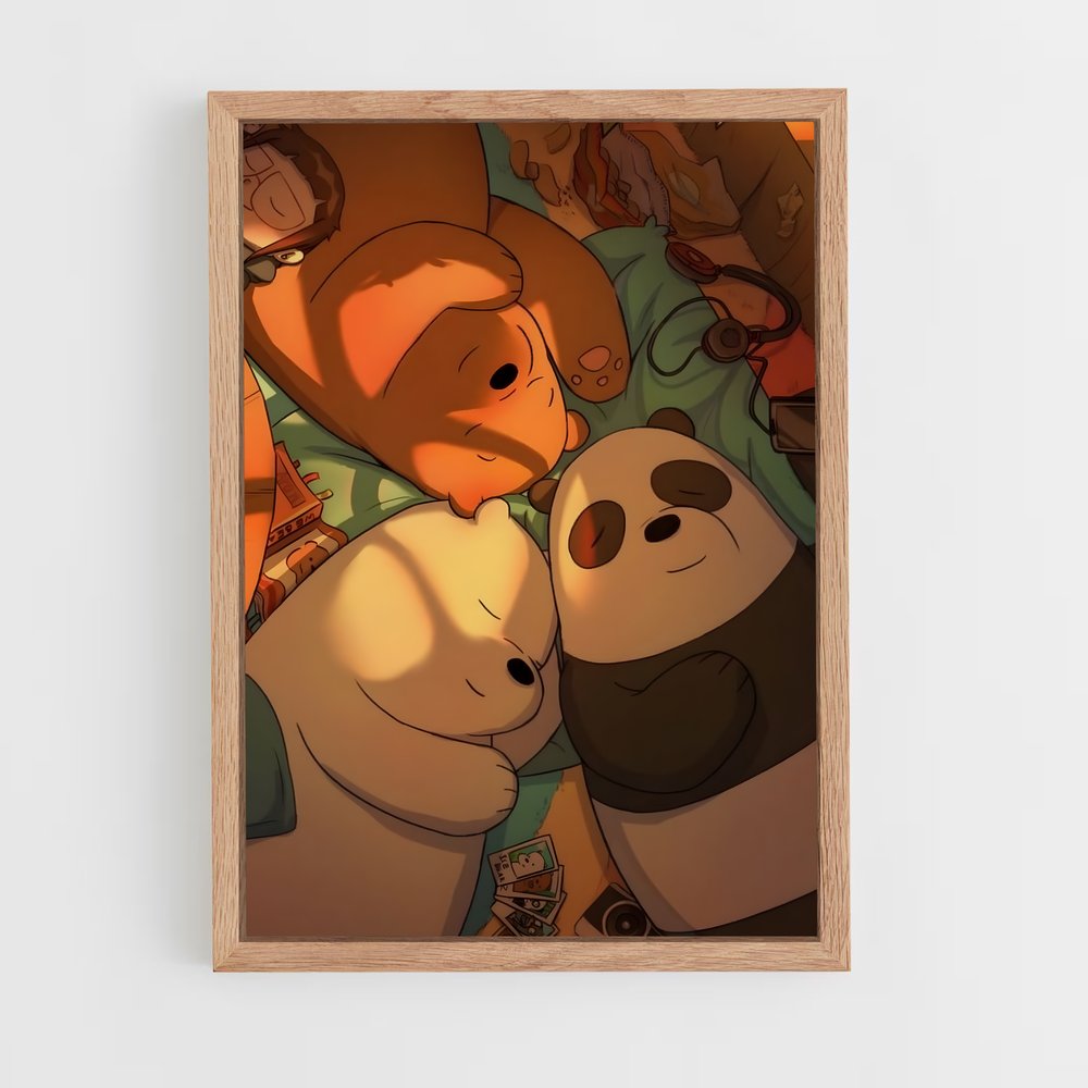 ap-we bare bears-1 cadre Bois clair