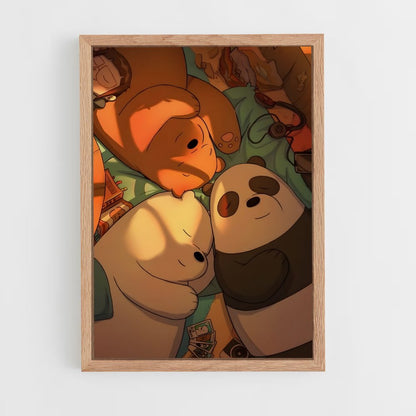 ap-we bare bears-1 cadre Bois clair