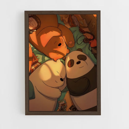 ap-we bare bears-1 cadre Bois foncé