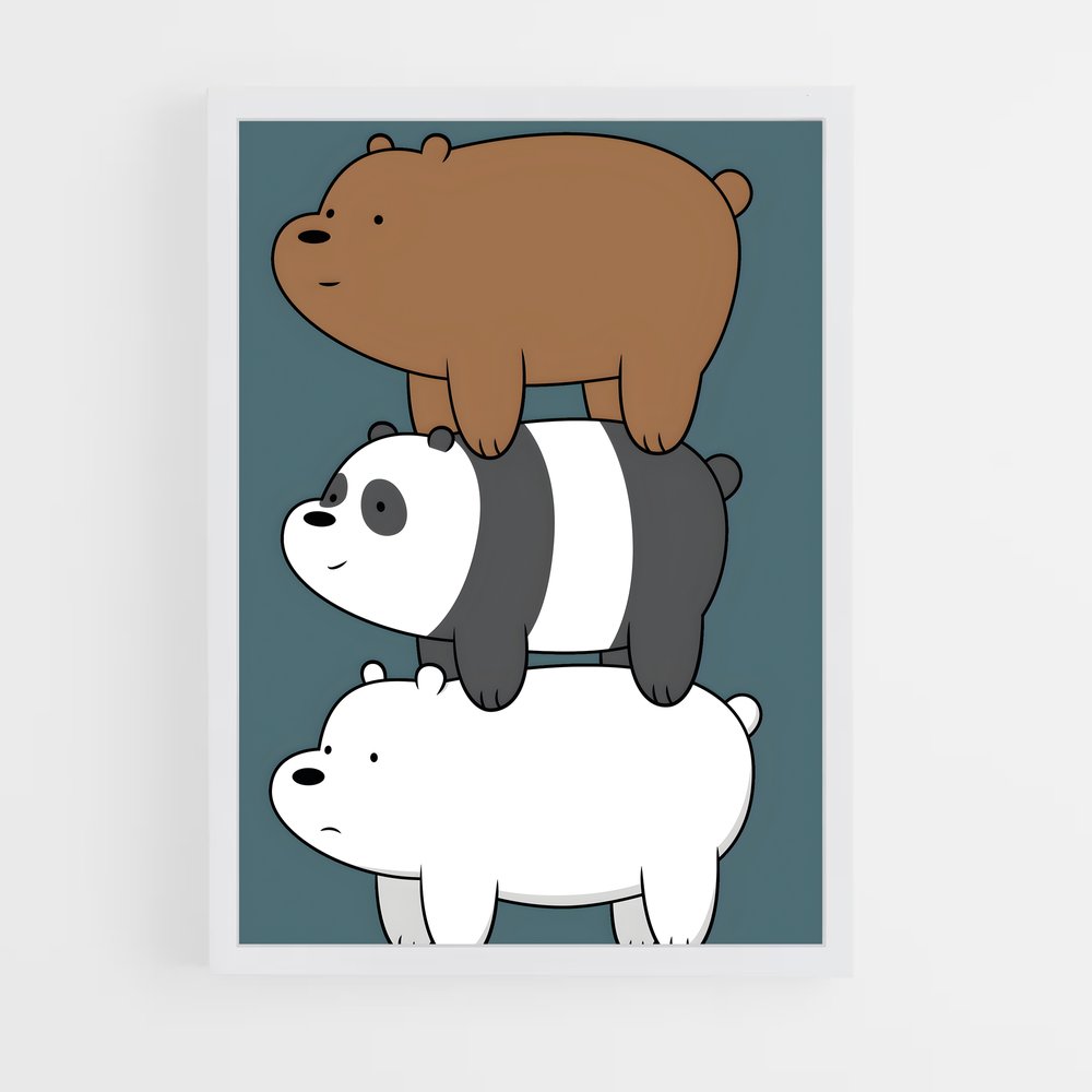 ap-we bare bears-2 cadre Blanc