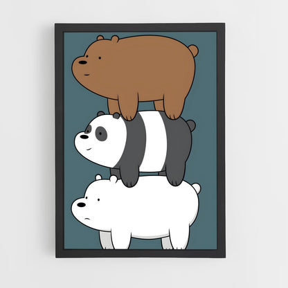 ap-we bare bears-2 cadre Noir