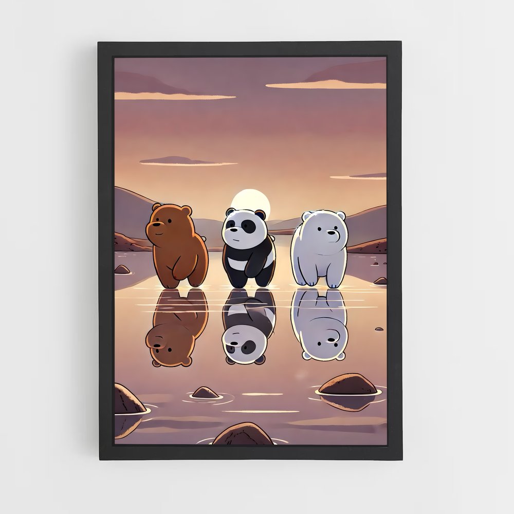 ap-we bare bears-4 cadre Noir