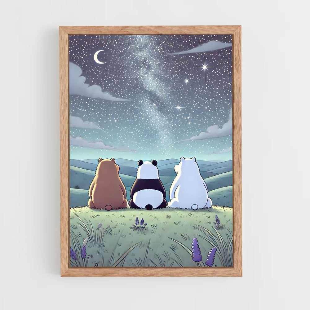 ap-we bare bears-5 cadre Bois clair