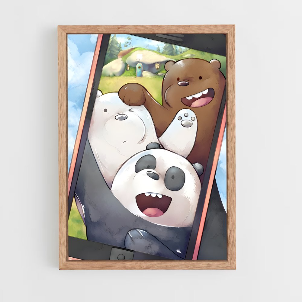 ap-we bare bears-7 cadre Bois clair