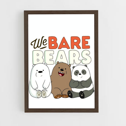 ap-we bare bears-9 cadre Bois foncé
