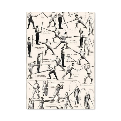 Poster Yoga des Maîtres d'Armes
