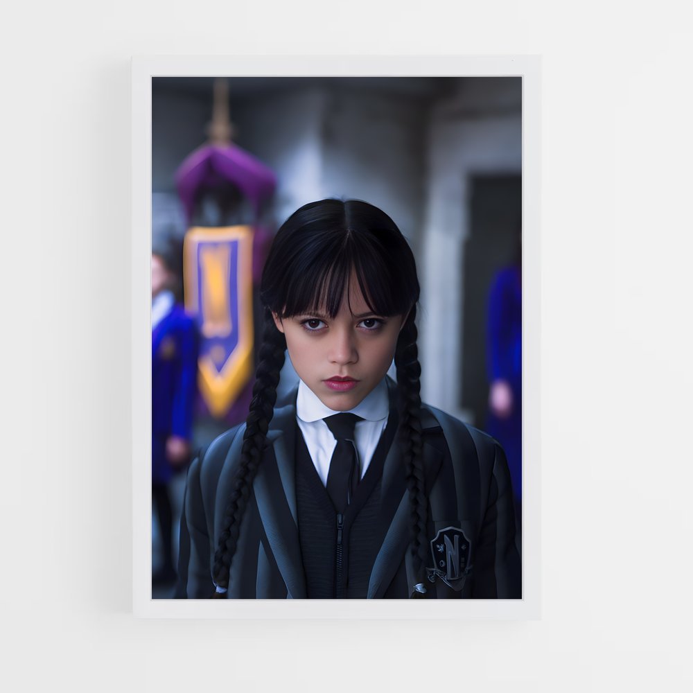 ap-wednesday addams-7 cadre Blanc