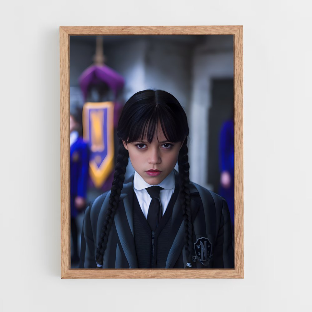 ap-wednesday addams-7 cadre Bois clair