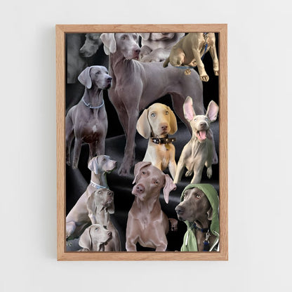 ap-weimaraner-5 cadre Bois clair