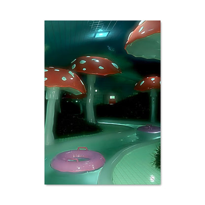 Poster Champignons Étranges