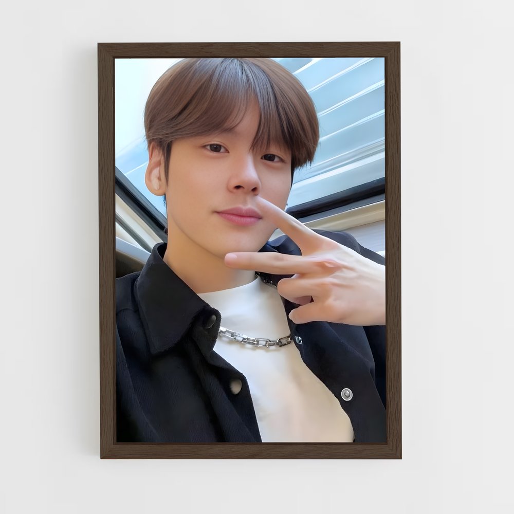 ap-wen jie-2 cadre Bois foncé