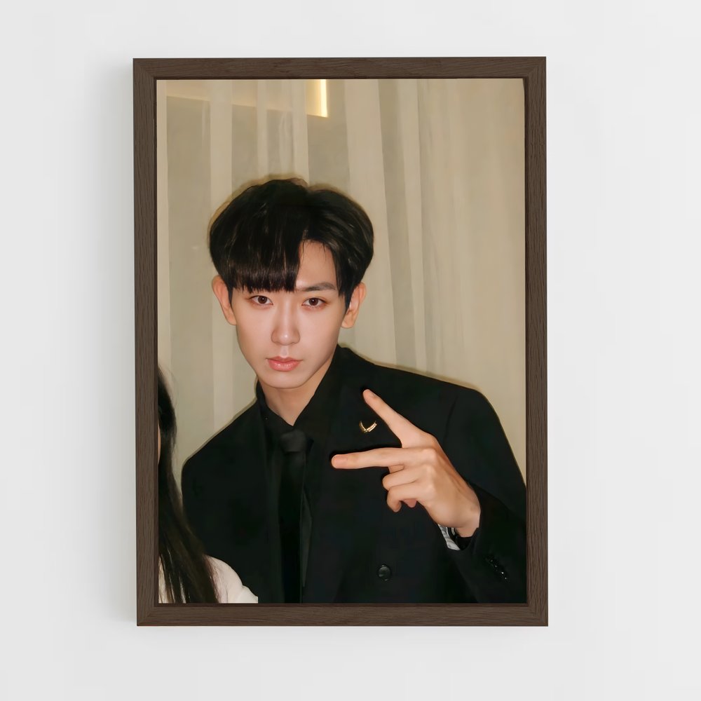 ap-wen jie-7 cadre Bois foncé
