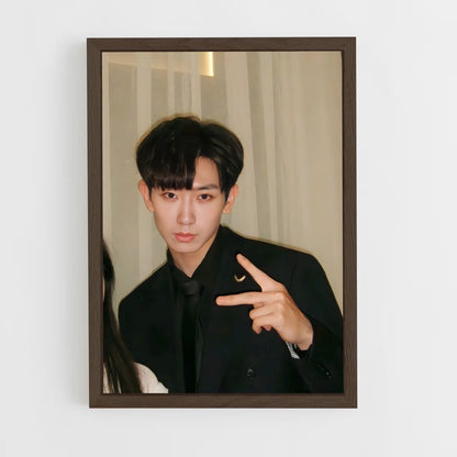 ap-wen jie-7 cadre Bois foncé
