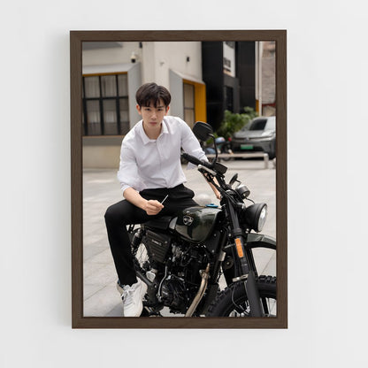 ap-wen jie-8 cadre Bois foncé