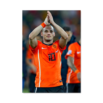 Poster Sneijder en Orange