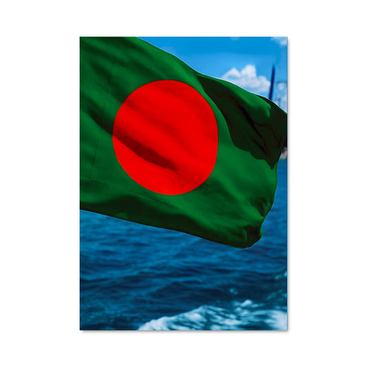 Poster Drapeau du Bengale