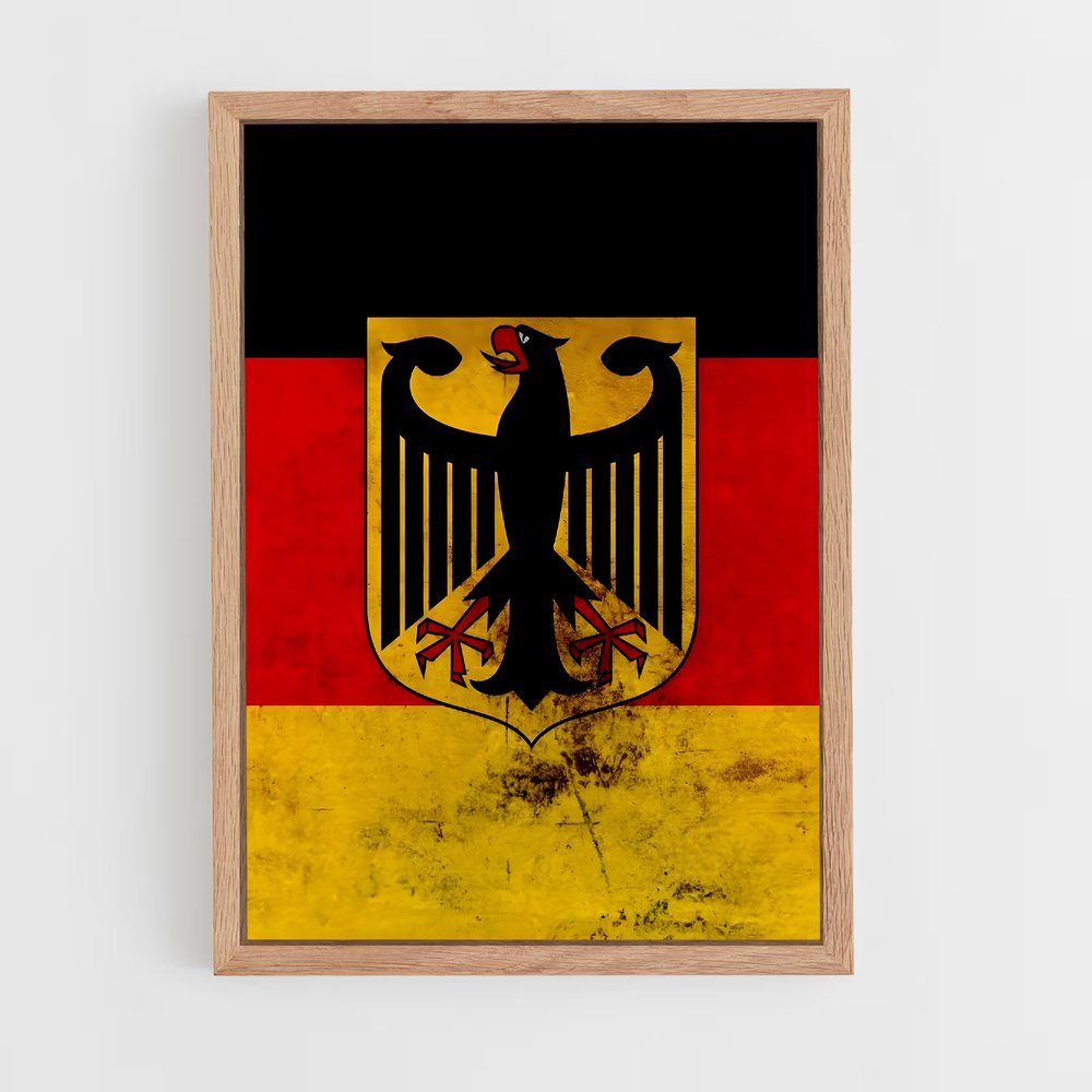 ap-west germany flag-1 cadre Bois clair