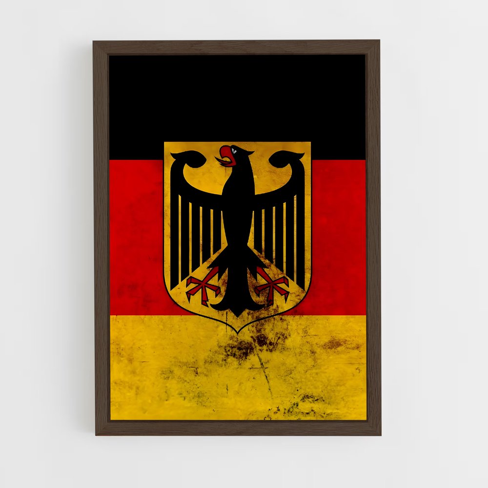 ap-west germany flag-1 cadre Bois foncé