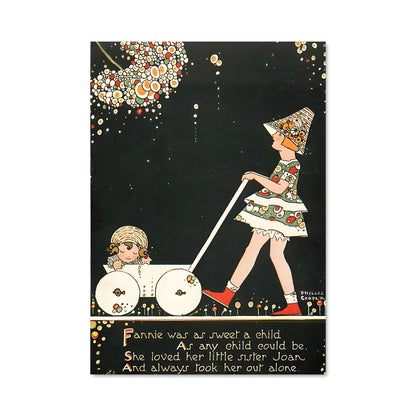 Poster Bonhomme de Neige en Traîneau