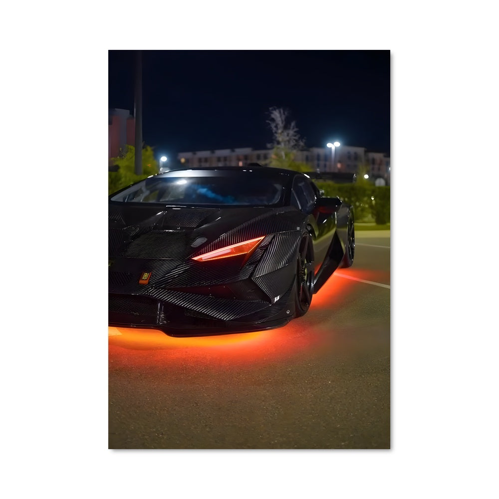 Poster Lambo Noir