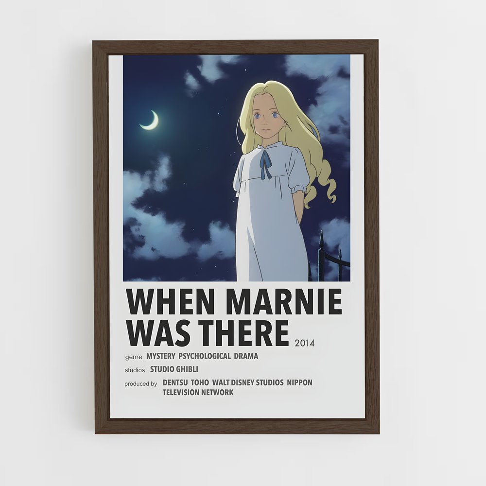 ap-when marnie was there-3 cadre Bois foncé