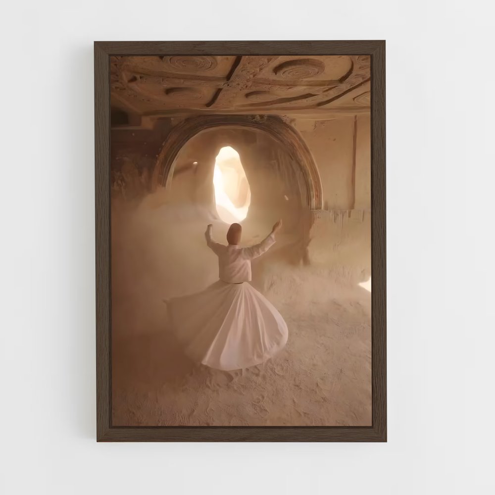 ap-whirling dervish-2 cadre Bois foncé