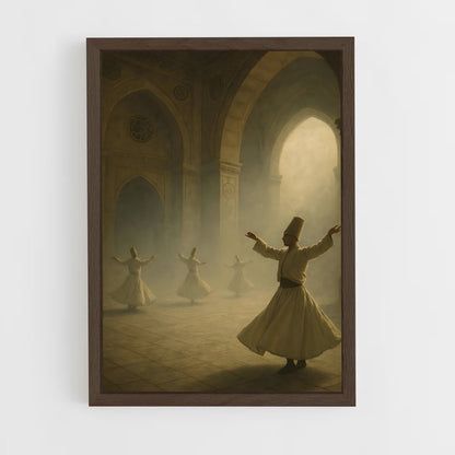ap-whirling dervish-5 cadre Bois foncé
