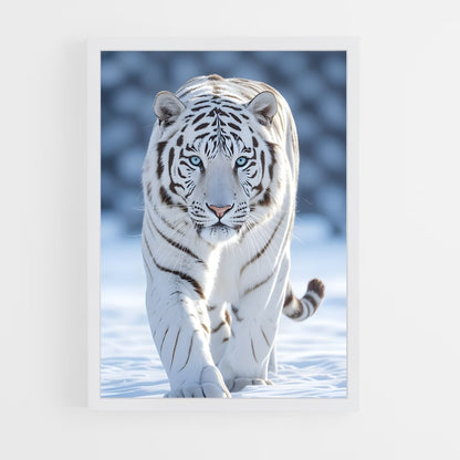 ap-white tiger-10 cadre Blanc