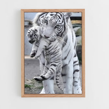 ap-white tiger-13 cadre Bois clair