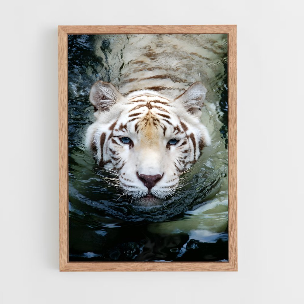 ap-white tiger-15 cadre Bois clair