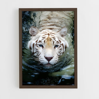 ap-white tiger-15 cadre Bois foncé