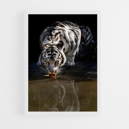 ap-white tiger-19 cadre Blanc