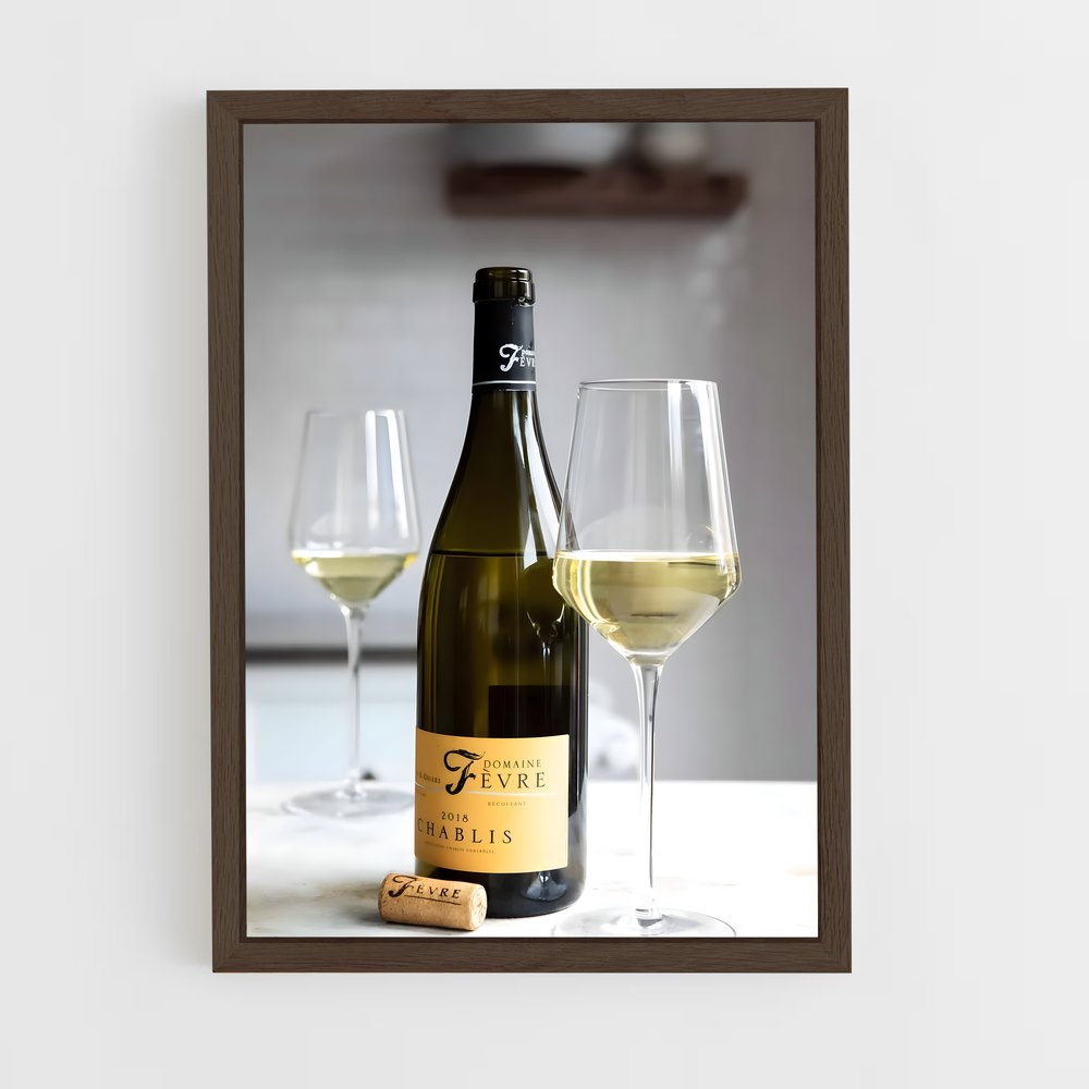 ap-white wine-2 cadre Bois foncé