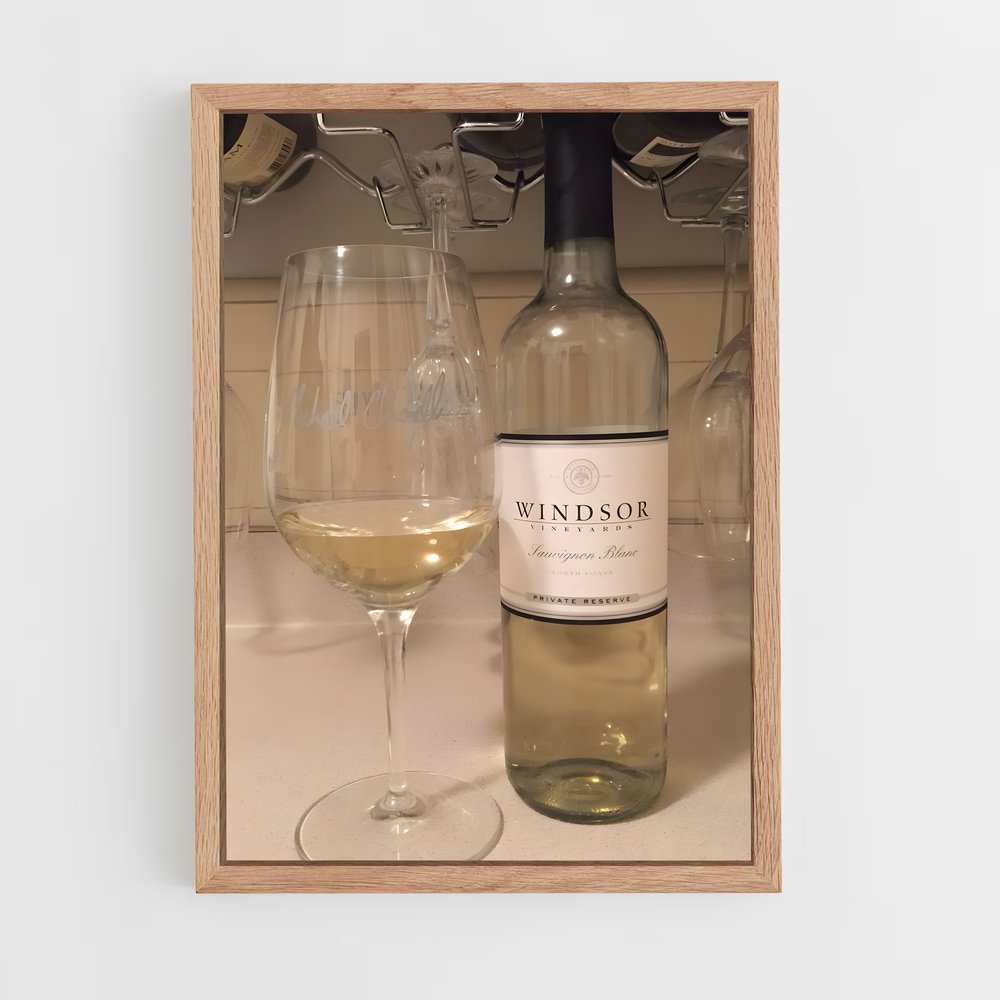 ap-white wine-3 cadre Bois clair