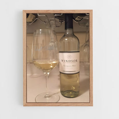 ap-white wine-3 cadre Bois clair