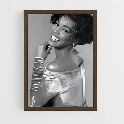ap-whitney houston-11 cadre Bois foncé