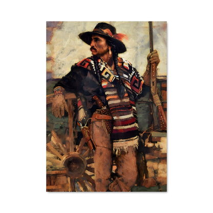 Poster Le Cow-boy Élégant