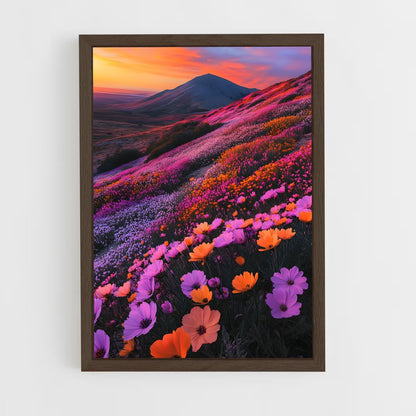 ap-wildflower bloom-1 cadre Bois foncé